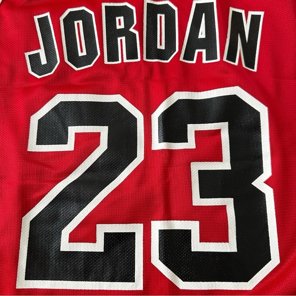 Vintage Champion Chicago Bulls Michael Jordan #23 Basketball Jersey Size 48 (L) - Picture 4 of 7